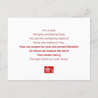 Servant Benedict Postkarte