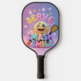 Serve. Schmettern. Lächle. - Niedlich Kawaii Pickl Pickleball Schläger