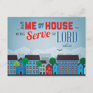 Serve the Lord Mousepad - Joshua 24:15 Bibelverse Postkarte