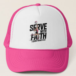 Serve With Faith Womens Volleyball Truckerkappe