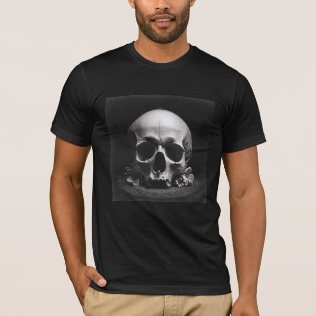 💀Served Cold — Baroque Skull Art T-Shirt (Vorderseite)