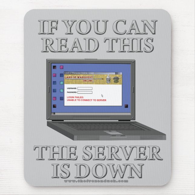 Server ist unten mousepad (Vorne)