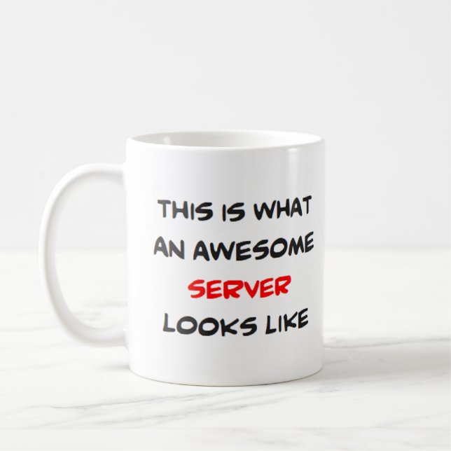 Server, phantastisch kaffeetasse (Links)