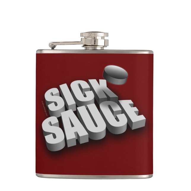 Serves Sick Sauce (Hockey) Flachmann (Vorderseite)