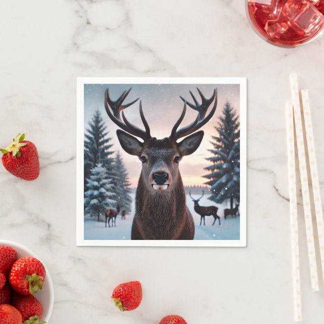 servetten, mooi op de kersttafel, geschikt voor de serviette (Beispiel)