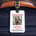 Service Animal Photo ID Badge Gepäckanhänger<br><div class="desc">Service Dog - Easily identify your dog as a working service dog, while keeping your dog focused and cut down on distractions while working with one of these k9 service dog id badges. Although not required, a Service Dog ID badge gives you and your service dog peace of mind and...</div>