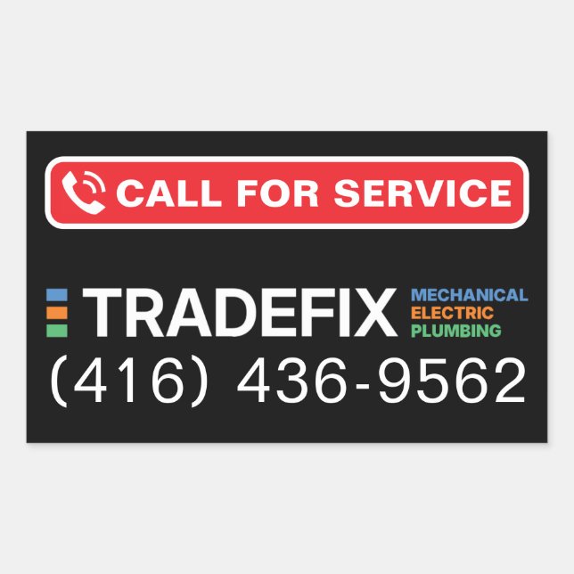 Service Call Sticker (Vorderseite)