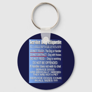Service Dog Etiquette Schlüsselanhänger