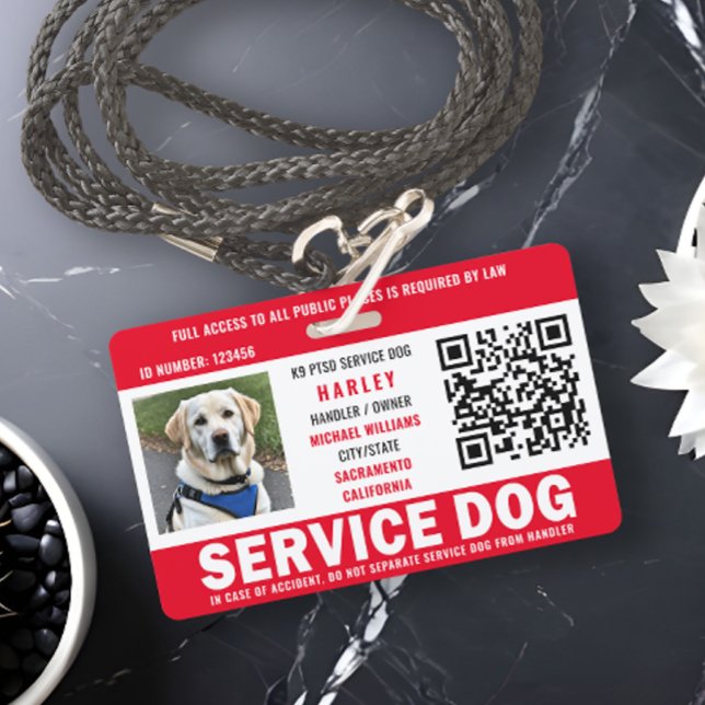 Service Dog Foto ID QR Code Ausweis (Von Creator hochgeladen)