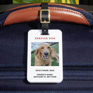 Service Dog Gepäckanhänger
