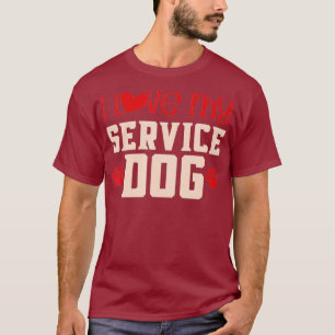 Service Dog Liebe Service Tierhundschulung T-Shirt