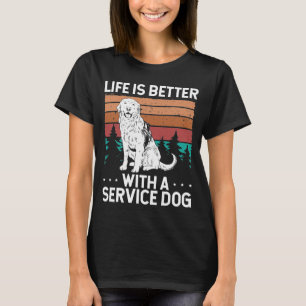 Service Dog Patch Emotionale Unterstützung Tier f T-Shirt