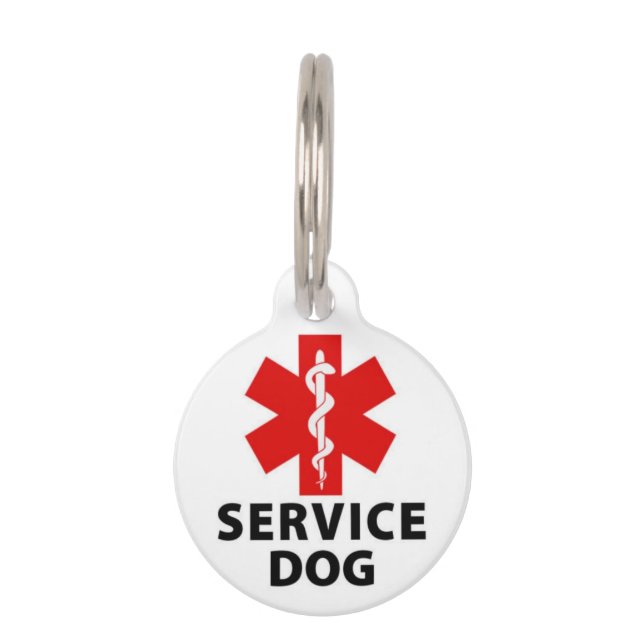 Service-Dog-Tag Haustiermarke (Vorderseite)