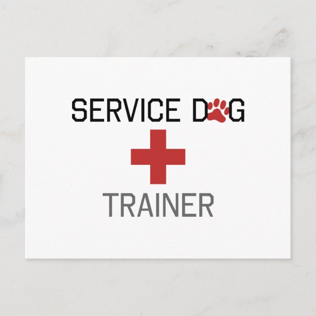 Service Dog Trainer Postkarte (Vorderseite)