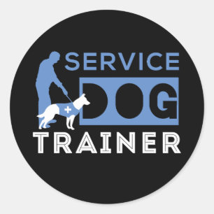 Service Dog Trainer Runder Aufkleber