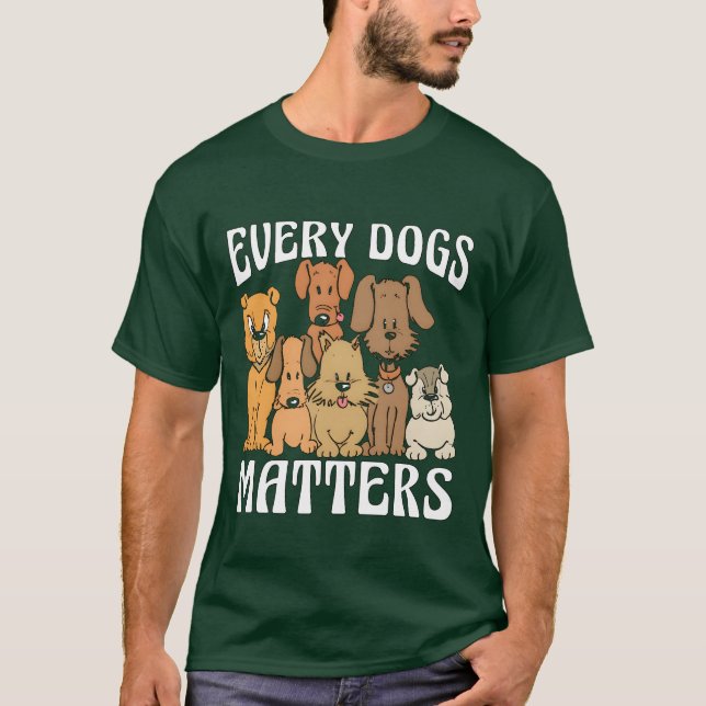 Service Dogriner jedes Dog Materie Service Dog fu T-Shirt (Vorderseite)