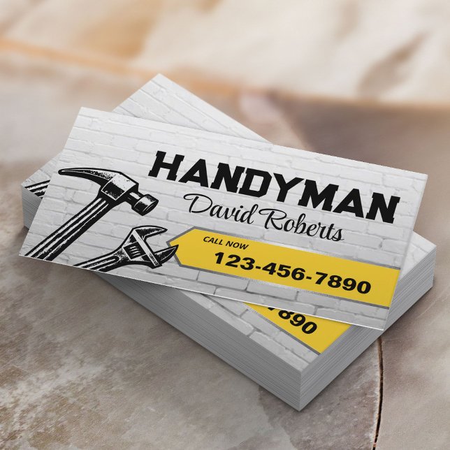 Service für Reparatur und Wartung von Handyman Hou Visitenkarte (Von Creator hochgeladen)