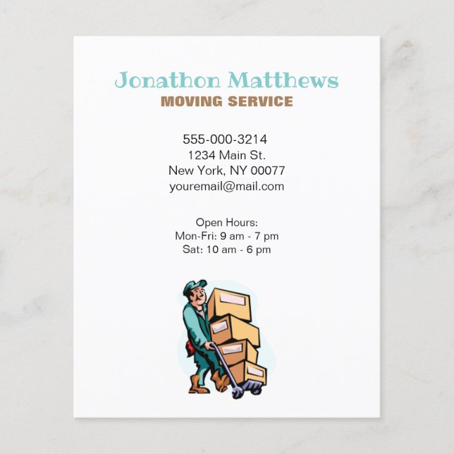 Service-Geschäft des Unternehmens für den mobilen  Flyer (Vorne)