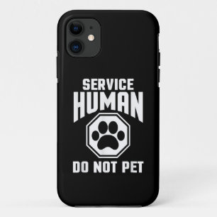 Service Human Design Nicht Streicheln Lustige Hund Case-Mate iPhone Hülle