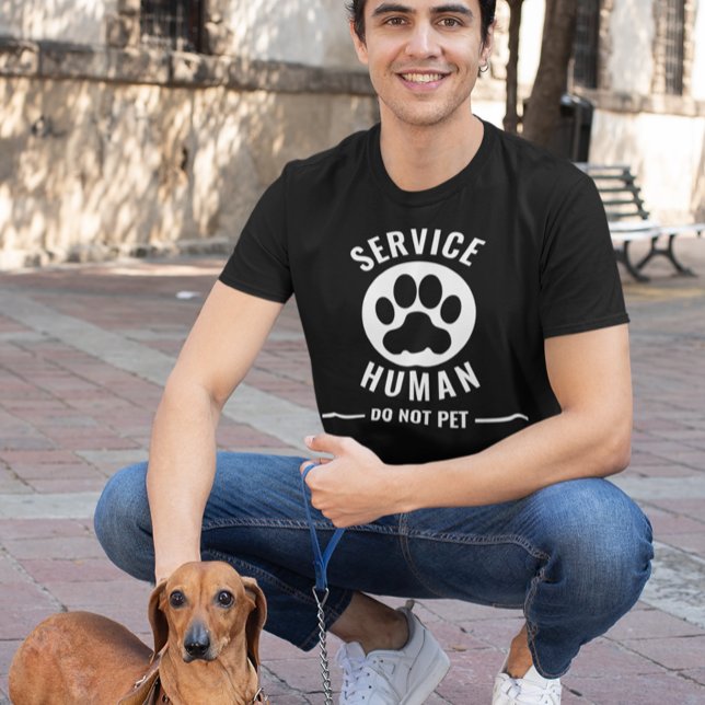 Service human Keine Haustiere T-Shirt (Von Creator hochgeladen)