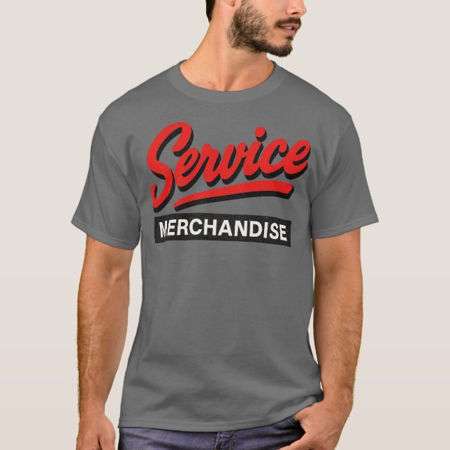 Service Merchandise Retro 80er T-Shirt (Vorderseite)