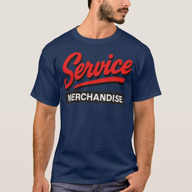 Service Merchandise Retro 80er T-Shirt (Vorderseite)