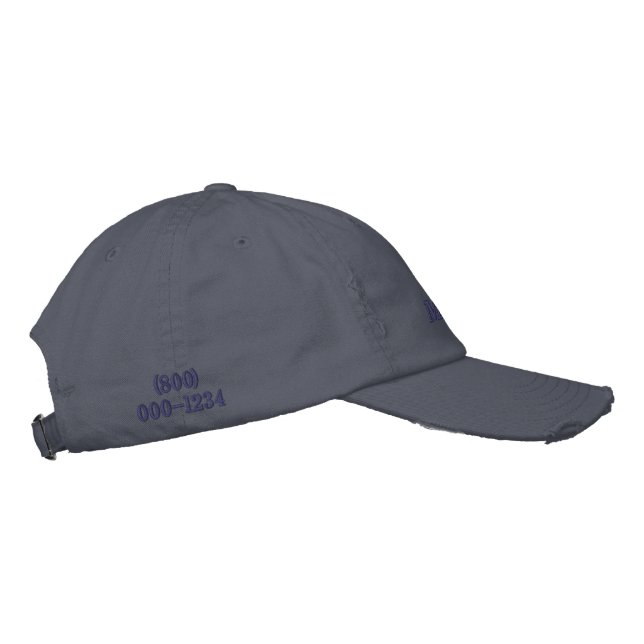 Service oder Geschäft Bestickte Baseballkappe (Rechts)