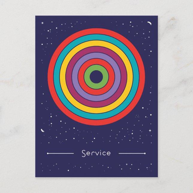 Service Postkarte (Vorderseite)