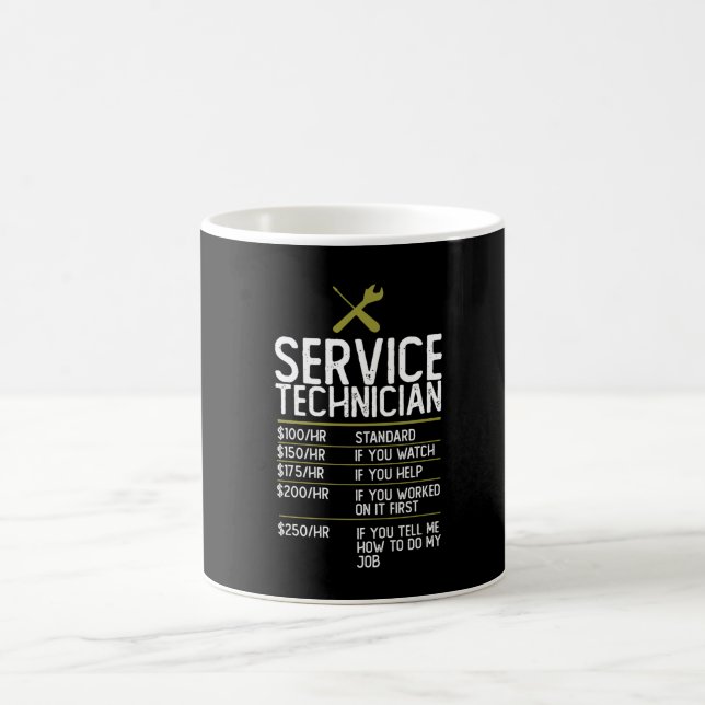 Service Technician Gift Present Idea Kaffeetasse (Mittel)