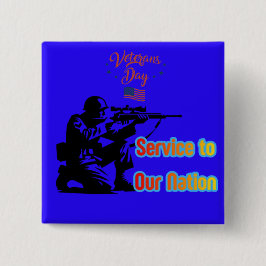 Service To Nation deep blue Button