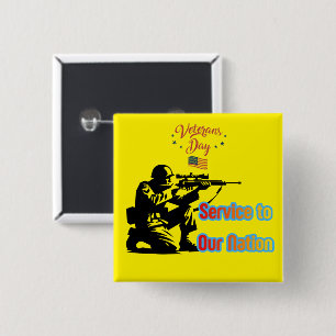 Service To Nation gelb Button
