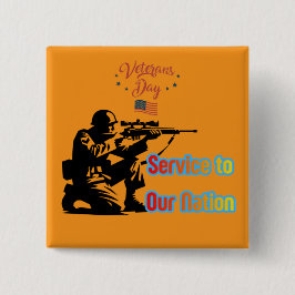 Service To Nation orange Button