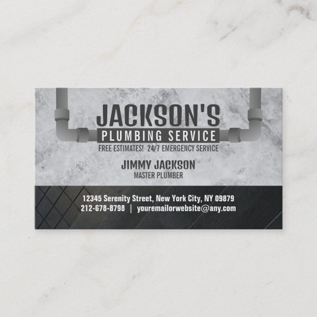 Service-Visitenkarten mit Slogan Visitenkarte (Vorderseite)