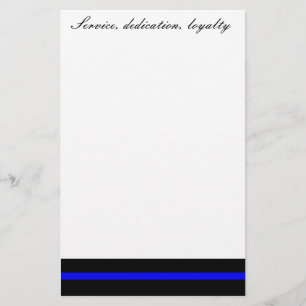 Service, Widmung, Loyalität stationär Briefpapier