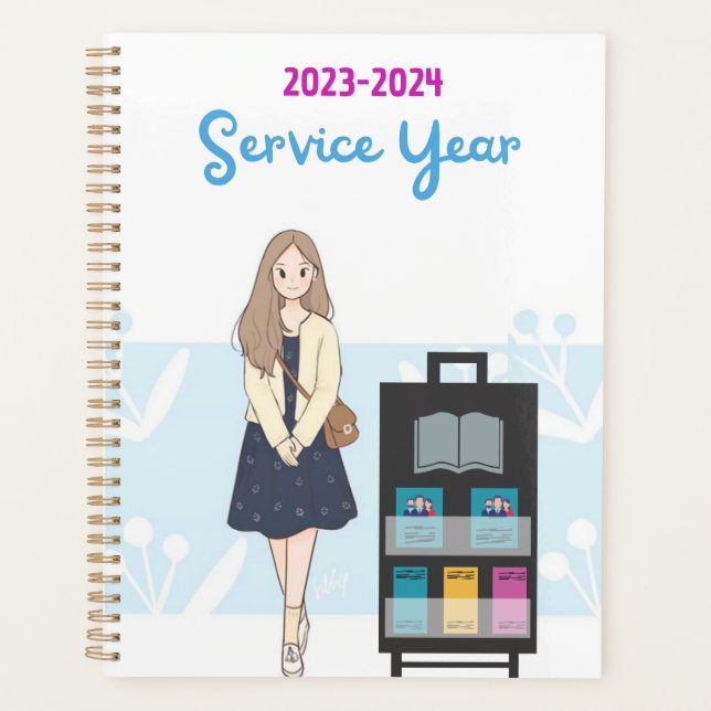 Service Year 2023-2024 girl with cart  Planer (Vorderseite)