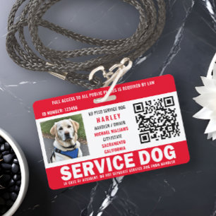 Servicehund-Foto-ID-QR-Code Ausweis
