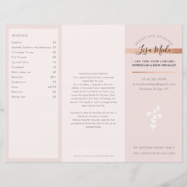 SERVICES PREIS LIST Schönheitssalon Rose Gold Rosa