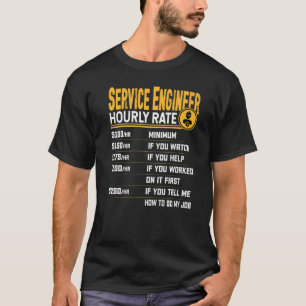Servicetechniker für Stundensätze T-Shirt