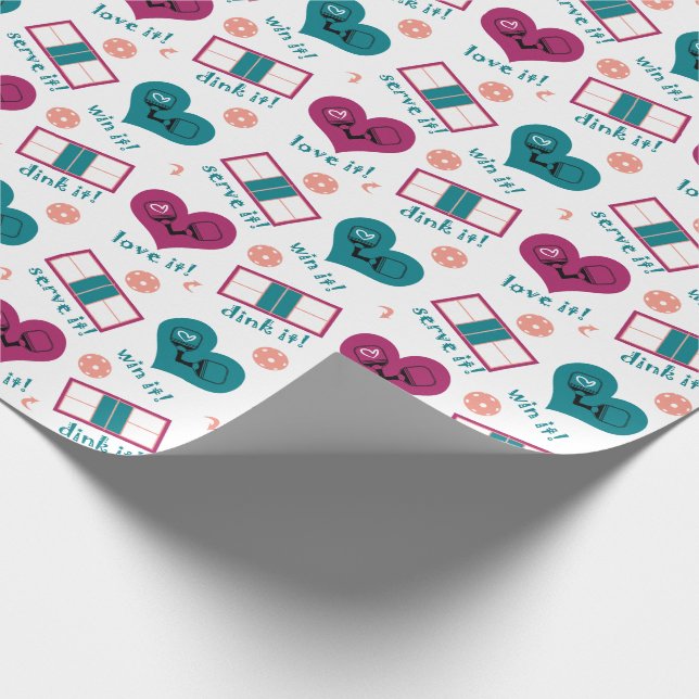 Servieren Sie es, gewinnen Sie es, trinken Sie es  Geschenkpapier (Ecke)