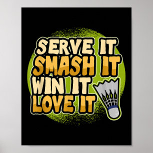 Servieren Sie es zerschlagen it Win IT Liebe It Ba Poster