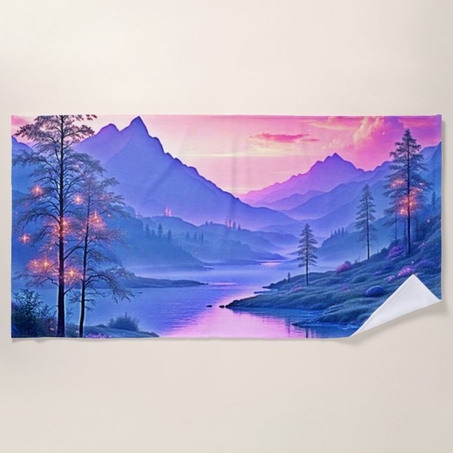 Serviertablett Strandtuch (Vorderseite)