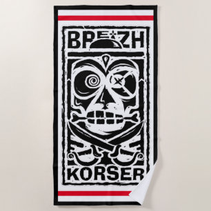 Serviette De Plage Tiki Breizh Korser Strandtuch