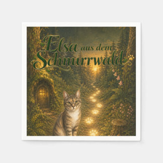 🎉 Serviette – Elsa aus dem Schnurrwald 🐾✨