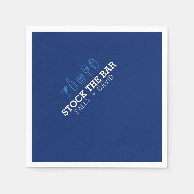 Serviette für Cocktailbar gestalten (Vorderseite)