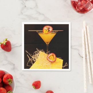 Serviette - Motiv Cocktail Wodka Passionsfrucht