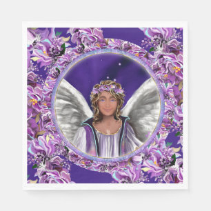 Servietten aus lila Soul