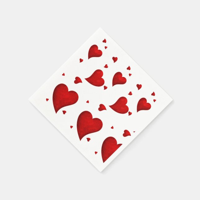 Servietten aus Valentinin-Party (Ecke)