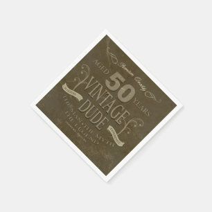 Servietten für den 50. Geburtstag von Männern