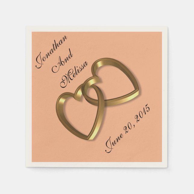 Servietten für Hochzeiten (Vorderseite)