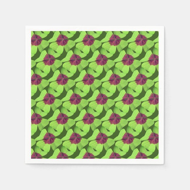 Servietten (Kleeblätter) St. Patricks Tag (Vorderseite)